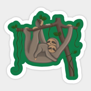 Cute Sloth Sticker